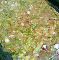 お好み焼き粉で もんじゃ焼き レシピ 作り方 By Aoi 楽天レシピ